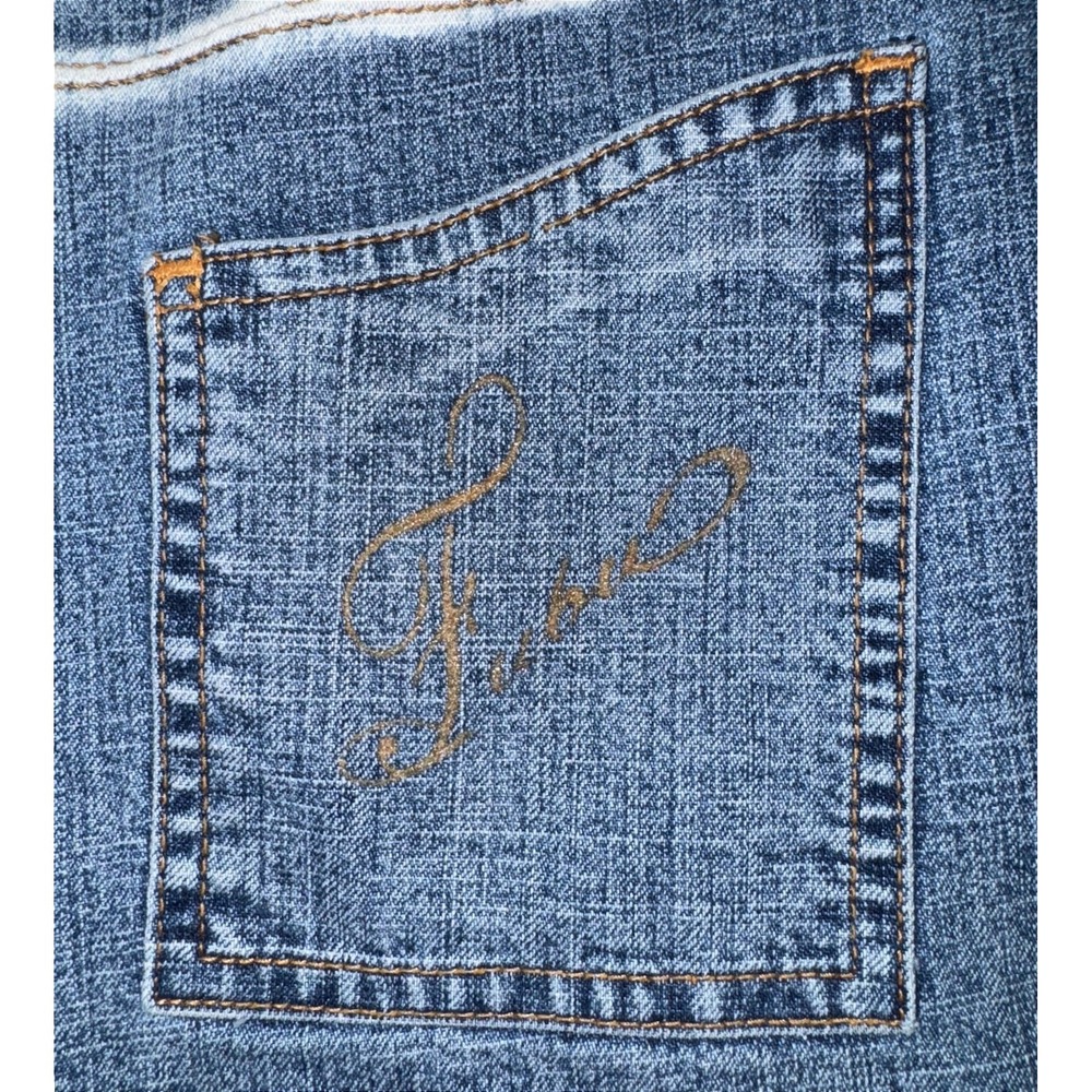 FUBU Vintage 90s Denim Mini Dress Light Wash Button Front Short Sleeve Blue - Picture 9 of 11